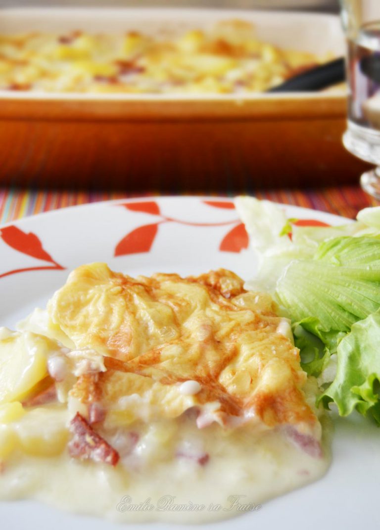 La tartiflette à la cancoillotte et au bacon Emilie Ramène sa Fraise