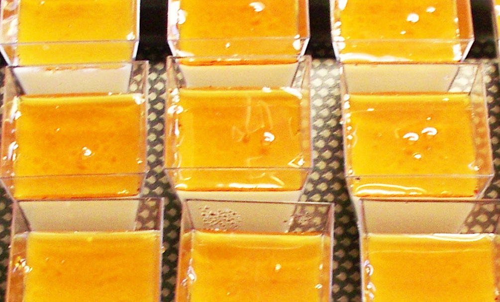 Panna cotta à la fleur d’oranger / caramel