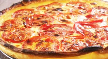 Tarte thon, tomate et moutarde