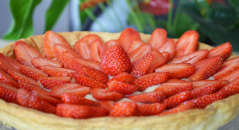 La délicieuse tarte aux fraises