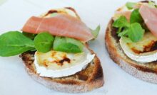 Bruschetta chèvre et miel